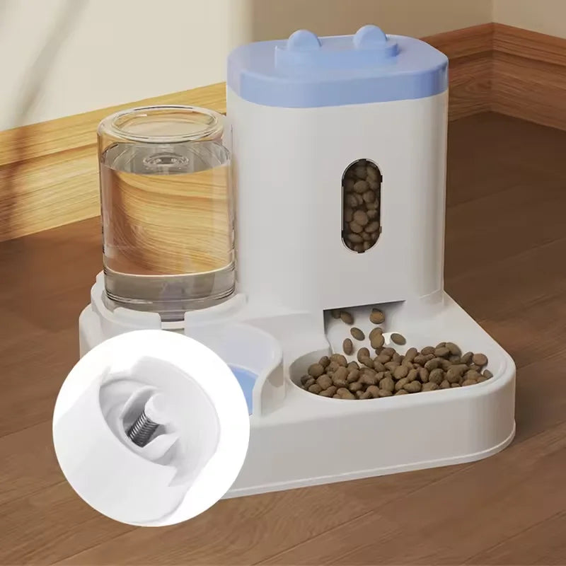 Pet Large-Capacity Feeder Integrated Automatic Water Dispenser Cat Food Bowl Dog Feeding Bowl Cat Bowl Dog Bowl Pet Supplies
