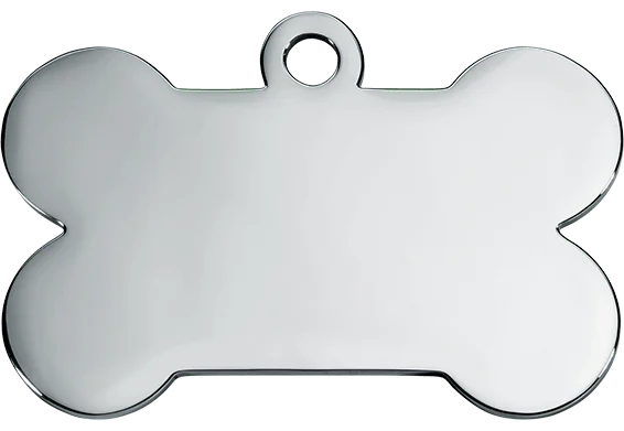 Stainless Steel Dog Id Tag Personalized Engraved Double Sided Pet Name Tag Circle Bone