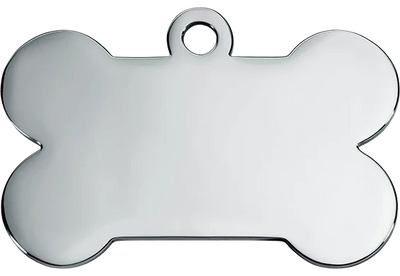 Stainless Steel Dog Id Tag Personalized Engraved Double Sided Pet Name Tag Circle Bone