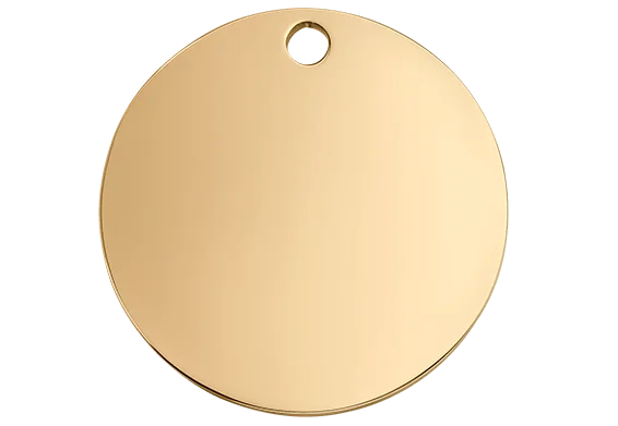 Stainless Steel Dog Id Tag Personalized Engraved Double Sided Pet Name Tag Circle Bone