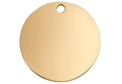 Stainless Steel Dog Id Tag Personalized Engraved Double Sided Pet Name Tag Circle Bone