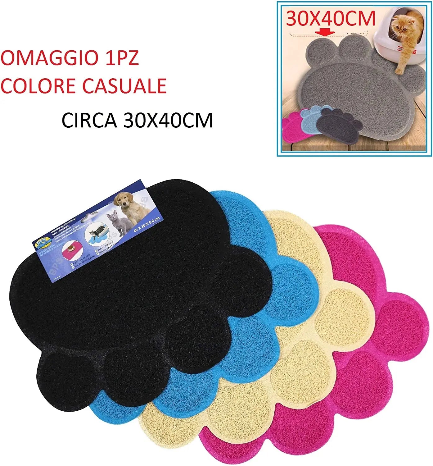 LETTIER CATT CLOSED 54x38.5x38cm Random Color With Mat, Random Color