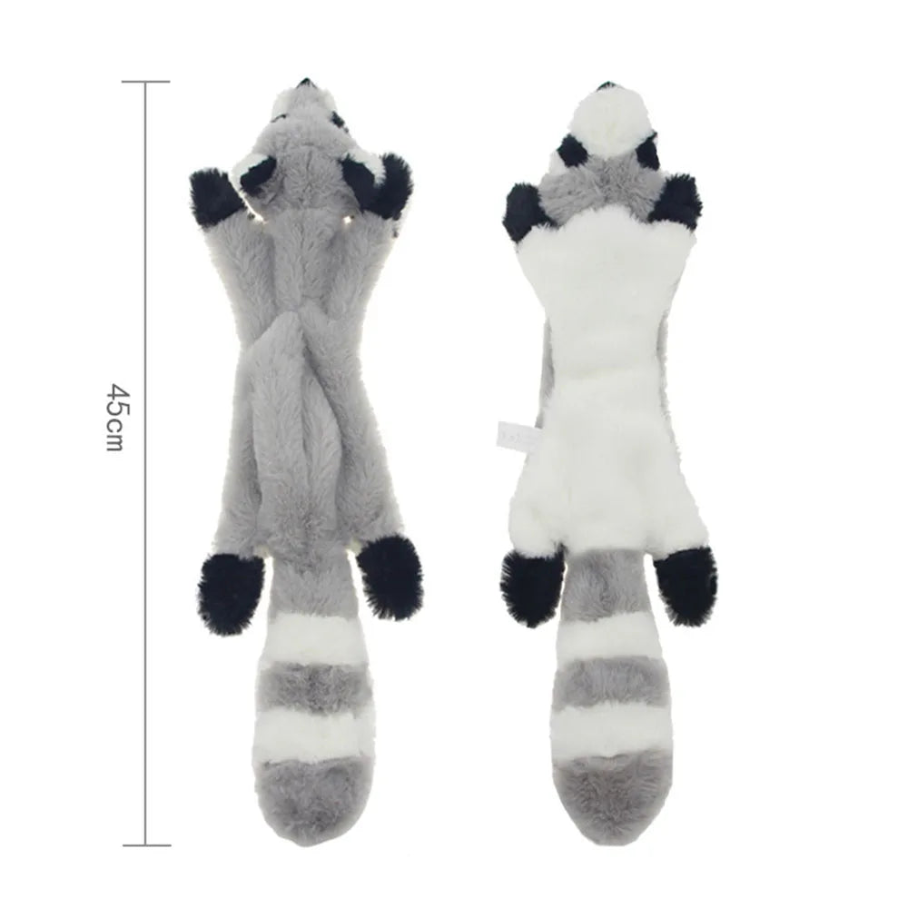 Skinny No Stuffing Squeaky Plush Dog Chew Toys Cute Simulated Animal Shape Dog Chewing Toy Durable Pet Puppy Toy with Squeakers