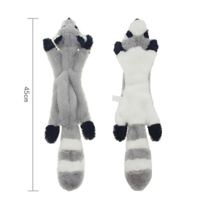 Skinny No Stuffing Squeaky Plush Dog Chew Toys Cute Simulated Animal Shape Dog Chewing Toy Durable Pet Puppy Toy with Squeakers