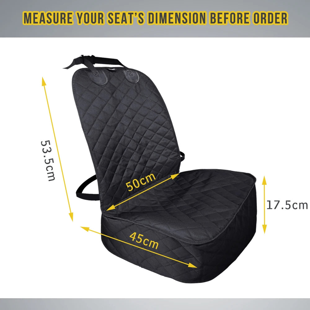 Dog Car Seat Covers 100% Waterproof Pet Cats Carrier Mat Seat Cover for Cars Trucks and SUV Front Seat Dog Accessories PawPrint Treasures