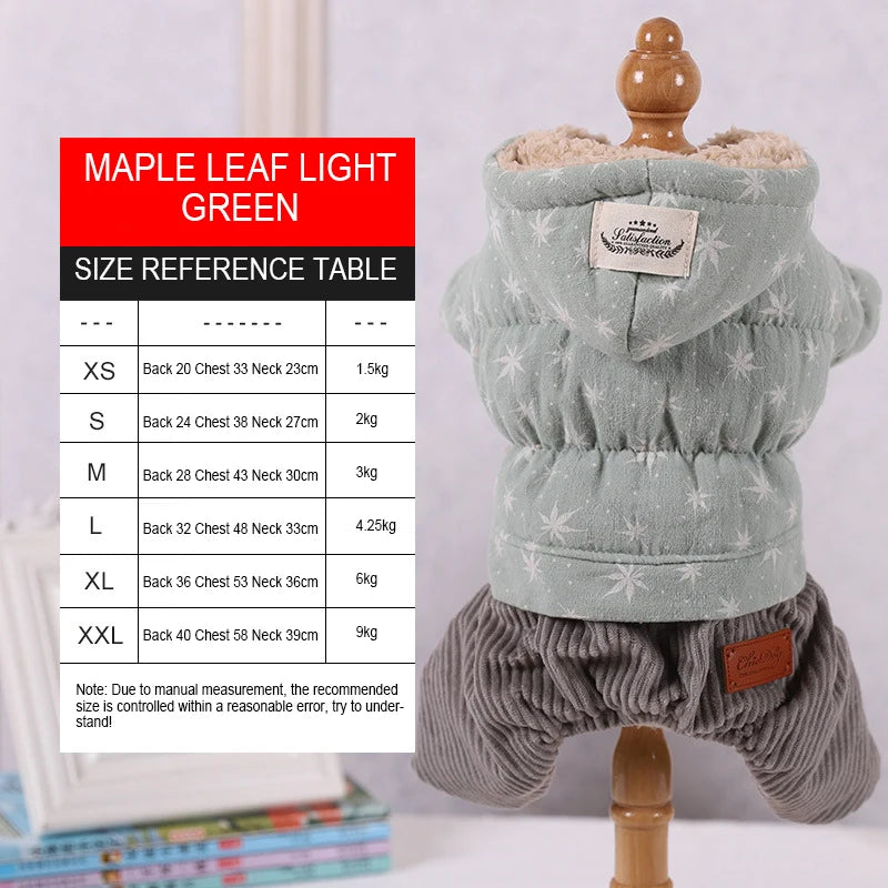Warm Pet Clothing For Dog Clothes For Small Dog Coat Jacket Puppy Winter Pet Clothes For Dogs Costume Vest Apparel Teddy PawPrint Treasures