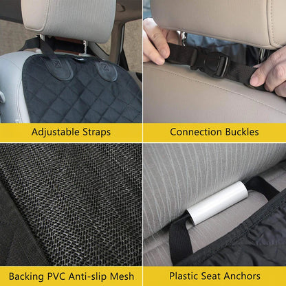 Dog Car Seat Covers 100% Waterproof Pet Cats Carrier Mat Seat Cover for Cars Trucks and SUV Front Seat Dog Accessories PawPrint Treasures