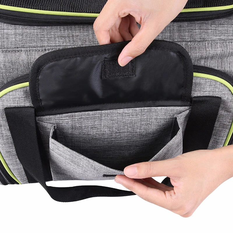 Pet Carriers Four Sides Expanded Dog Carriers Pet Car Travel Bag Expandable Pet Cat Puppy Dog Bag Slings Tote For Small Animals