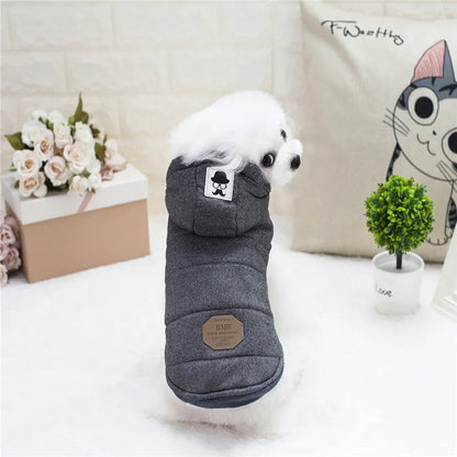 Warm Pets Dog Clothes Cotton Russia Winter Thicken Jacket Coat Costumes Hoodies Clothes for Small Puppy Dogs Clothing XXL Cheap PawPrint Treasures