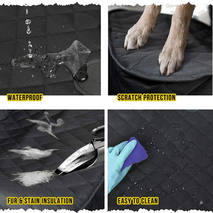 Dog Car Seat Covers 100% Waterproof Pet Cats Carrier Mat Seat Cover for Cars Trucks and SUV Front Seat Dog Accessories PawPrint Treasures