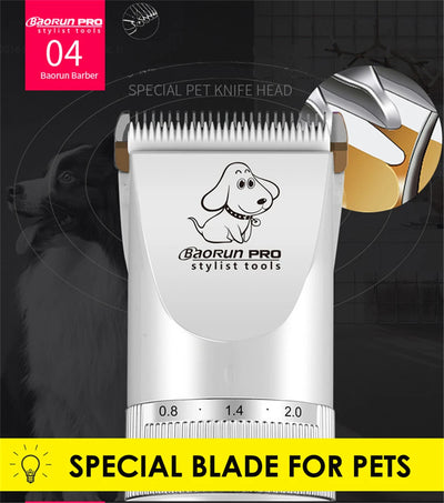 BaoRun P9 Dog HairClipper Professional LCD Screen Pet Cat Clippers Electric Grooming Trimmer Rechargeable Haircut Machine Animal