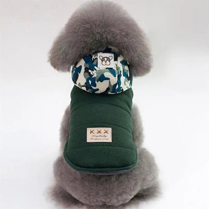 Warm Pets Dog Clothes Cotton Russia Winter Thicken Jacket Coat Costumes Hoodies Clothes for Small Puppy Dogs Clothing XXL Cheap PawPrint Treasures