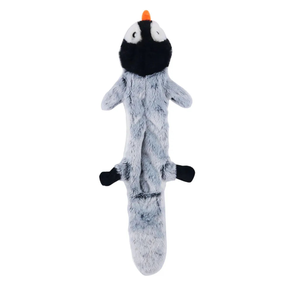 Skinny No Stuffing Squeaky Plush Dog Chew Toys Cute Simulated Animal Shape Dog Chewing Toy Durable Pet Puppy Toy with Squeakers