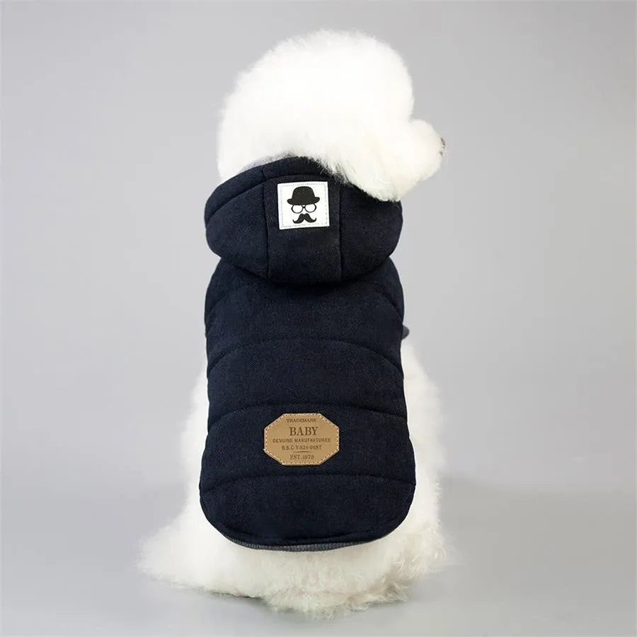 Warm Pets Dog Clothes Cotton Russia Winter Thicken Jacket Coat Costumes Hoodies Clothes for Small Puppy Dogs Clothing XXL Cheap PawPrint Treasures