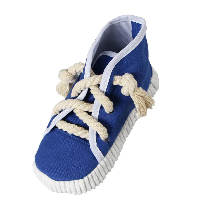 Bite Resistant Shoes Pet Toy Cats Squeak Bite-resistant Clean Teeth Rope Chew Dog Toy For Puppy