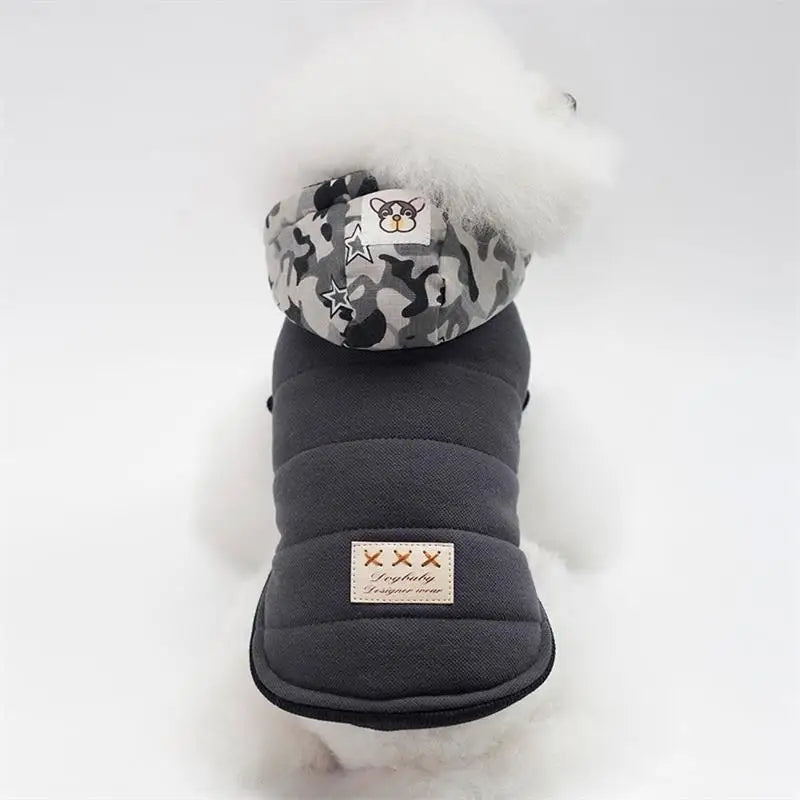 Warm Pets Dog Clothes Cotton Russia Winter Thicken Jacket Coat Costumes Hoodies Clothes for Small Puppy Dogs Clothing XXL Cheap PawPrint Treasures