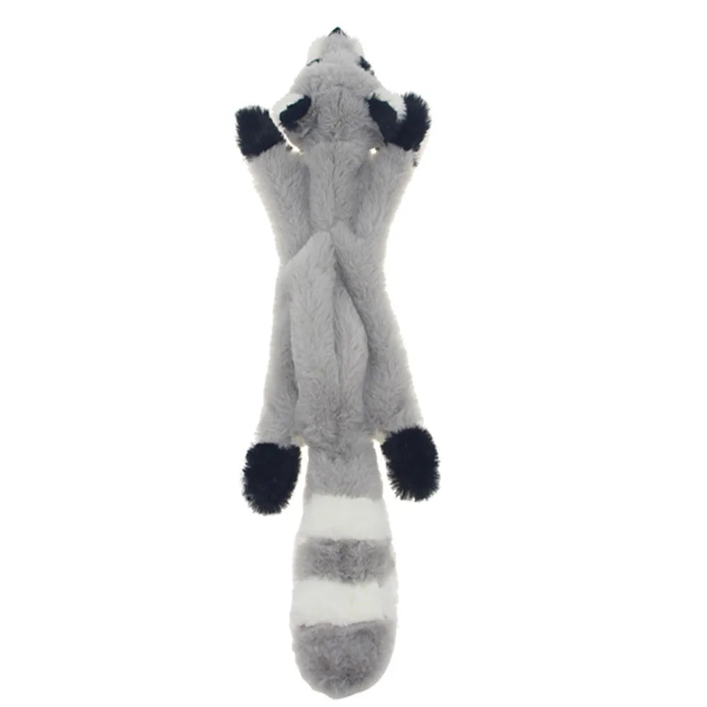 Skinny No Stuffing Squeaky Plush Dog Chew Toys Cute Simulated Animal Shape Dog Chewing Toy Durable Pet Puppy Toy with Squeakers