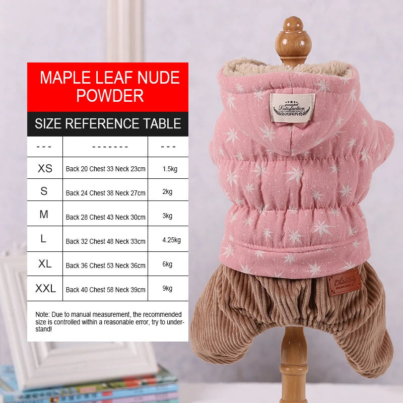 Warm Pet Clothing For Dog Clothes For Small Dog Coat Jacket Puppy Winter Pet Clothes For Dogs Costume Vest Apparel Teddy PawPrint Treasures