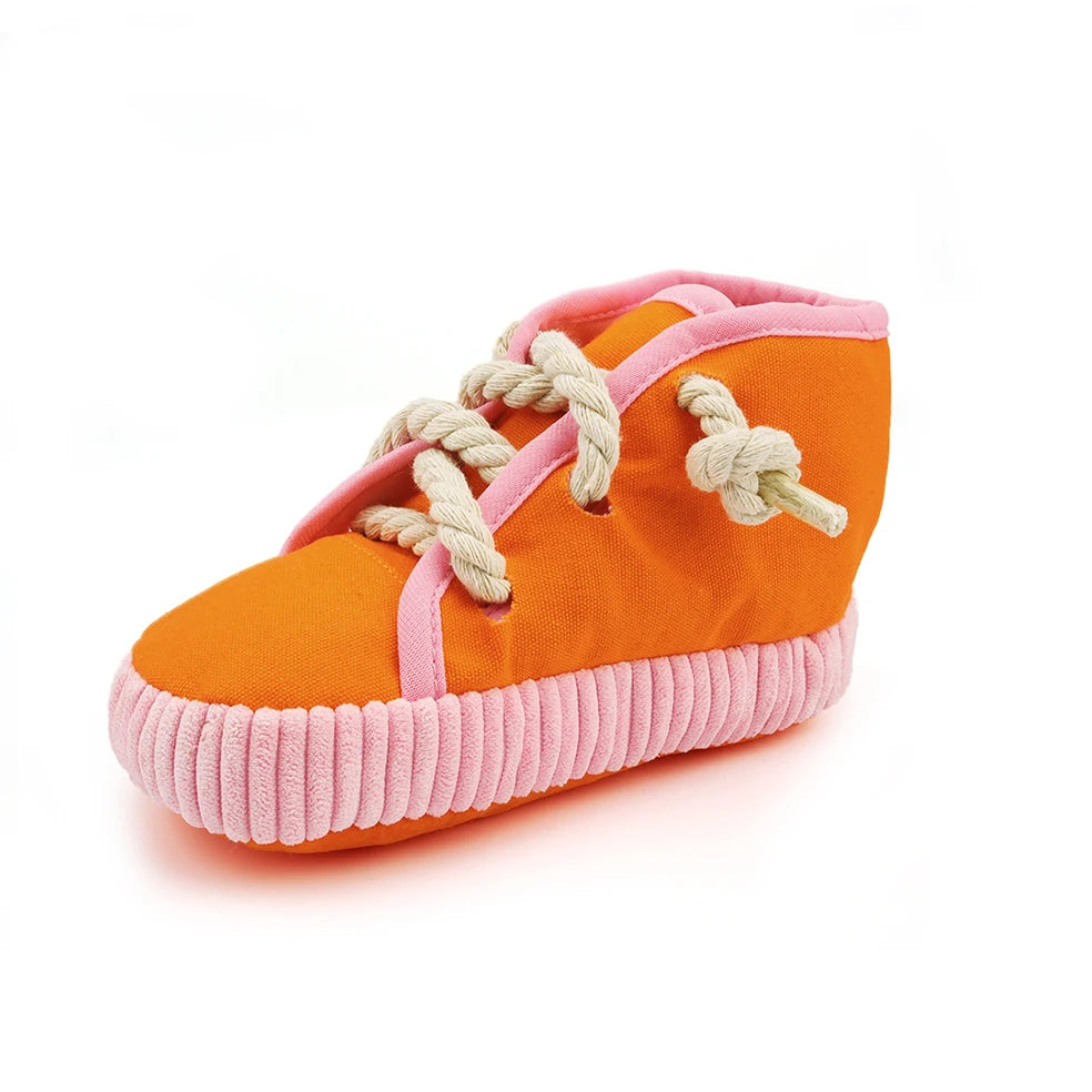 Bite Resistant Shoes Pet Toy Cats Squeak Bite-resistant Clean Teeth Rope Chew Dog Toy For Puppy