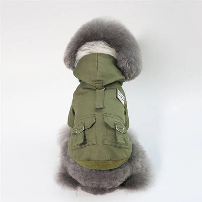 Warm Pets Dog Clothes Cotton Russia Winter Thicken Jacket Coat Costumes Hoodies Clothes for Small Puppy Dogs Clothing XXL Cheap PawPrint Treasures