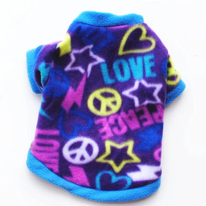 Warm Fleece Pet Dog Clothes Cute Skull Printed Pet Coat Puppy Dogs Shirt Jacket French Bulldog Pullover Camouflage Dog Clothing PawPrint Treasures