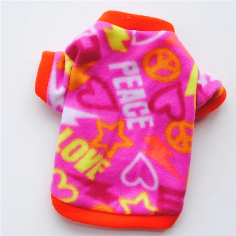 Warm Fleece Pet Dog Clothes Cute Skull Printed Pet Coat Puppy Dogs Shirt Jacket French Bulldog Pullover Camouflage Dog Clothing PawPrint Treasures