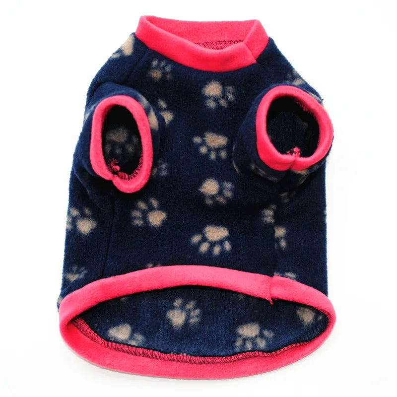 Warm Fleece Pet Dog Clothes Cute Skull Printed Pet Coat Puppy Dogs Shirt Jacket French Bulldog Pullover Camouflage Dog Clothing PawPrint Treasures