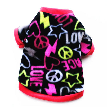 Warm Fleece Pet Dog Clothes Cute Skull Printed Pet Coat Puppy Dogs Shirt Jacket French Bulldog Pullover Camouflage Dog Clothing PawPrint Treasures