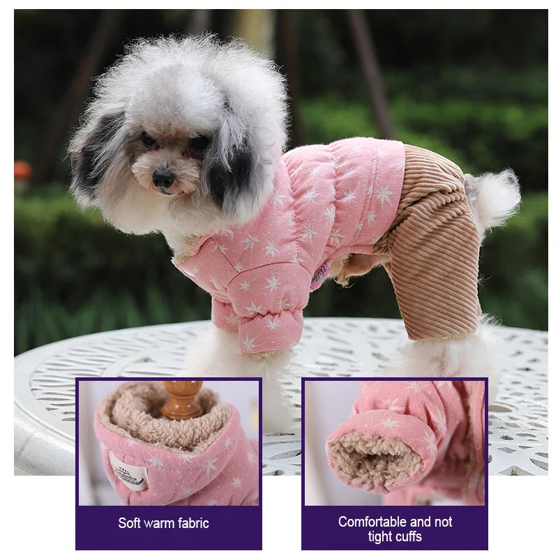 Warm Pet Clothing For Dog Clothes For Small Dog Coat Jacket Puppy Winter Pet Clothes For Dogs Costume Vest Apparel Teddy PawPrint Treasures