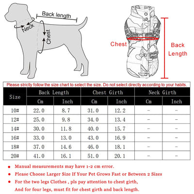 Winter Dog Clothes For Small Dogs Warm Puppy Pet Vest Jacket With Harness Reflective Adjustable Dog Coat Chihuahua Clothing