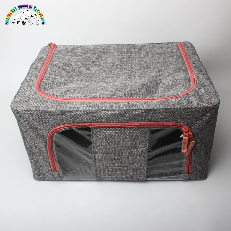Pet Oxygen Cage for Puppy Kitten Turtle Lizard Bird Atomization Cages Linen Foldable Box Veterinary Equipment PawPrint Treasures