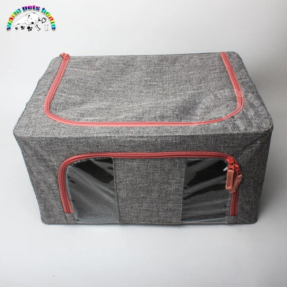 Pet Oxygen Cage for Puppy Kitten Turtle Lizard Bird Atomization Cages Linen Foldable Box Veterinary Equipment PawPrint Treasures