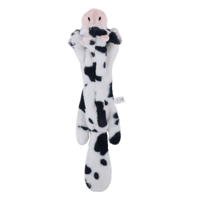 Skinny No Stuffing Squeaky Plush Dog Chew Toys Cute Simulated Animal Shape Dog Chewing Toy Durable Pet Puppy Toy with Squeakers