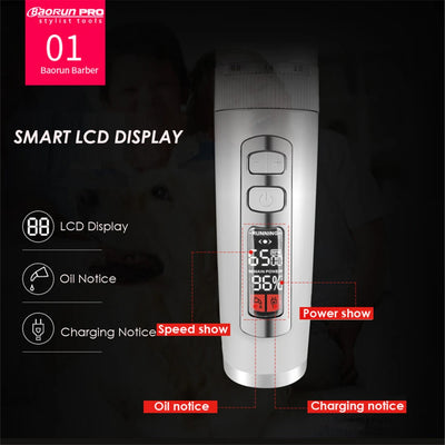BaoRun P9 Dog HairClipper Professional LCD Screen Pet Cat Clippers Electric Grooming Trimmer Rechargeable Haircut Machine Animal