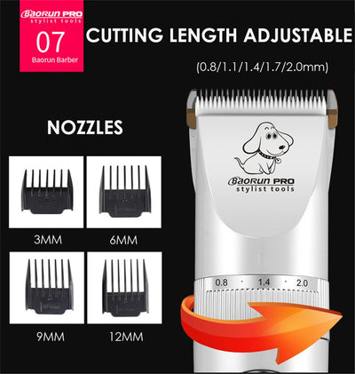 BaoRun P9 Dog HairClipper Professional LCD Screen Pet Cat Clippers Electric Grooming Trimmer Rechargeable Haircut Machine Animal