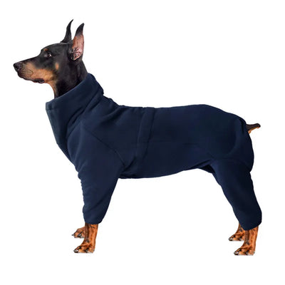 Fleece Dog Clothes Winter Thick Warm Dog Coat for Small Medium Large Dogs Adjustable Pet Hoodies Male/Female Overalls for Corgi