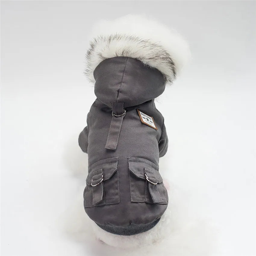 Warm Pets Dog Clothes Cotton Russia Winter Thicken Jacket Coat Costumes Hoodies Clothes for Small Puppy Dogs Clothing XXL Cheap PawPrint Treasures