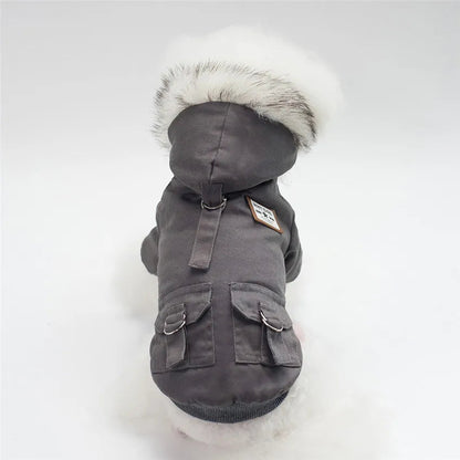 Warm Pets Dog Clothes Cotton Russia Winter Thicken Jacket Coat Costumes Hoodies Clothes for Small Puppy Dogs Clothing XXL Cheap PawPrint Treasures