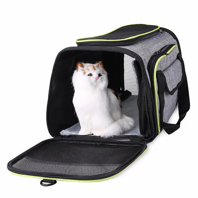 Pet Carriers Four Sides Expanded Dog Carriers Pet Car Travel Bag Expandable Pet Cat Puppy Dog Bag Slings Tote For Small Animals