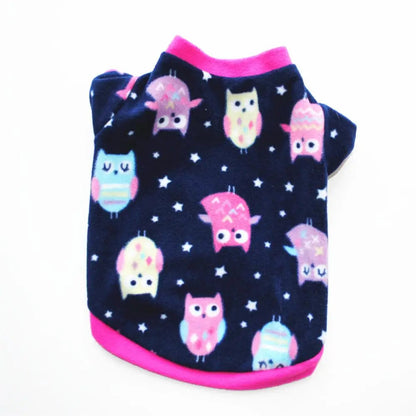 Warm Fleece Pet Dog Clothes Cute Skull Printed Pet Coat Puppy Dogs Shirt Jacket French Bulldog Pullover Camouflage Dog Clothing PawPrint Treasures