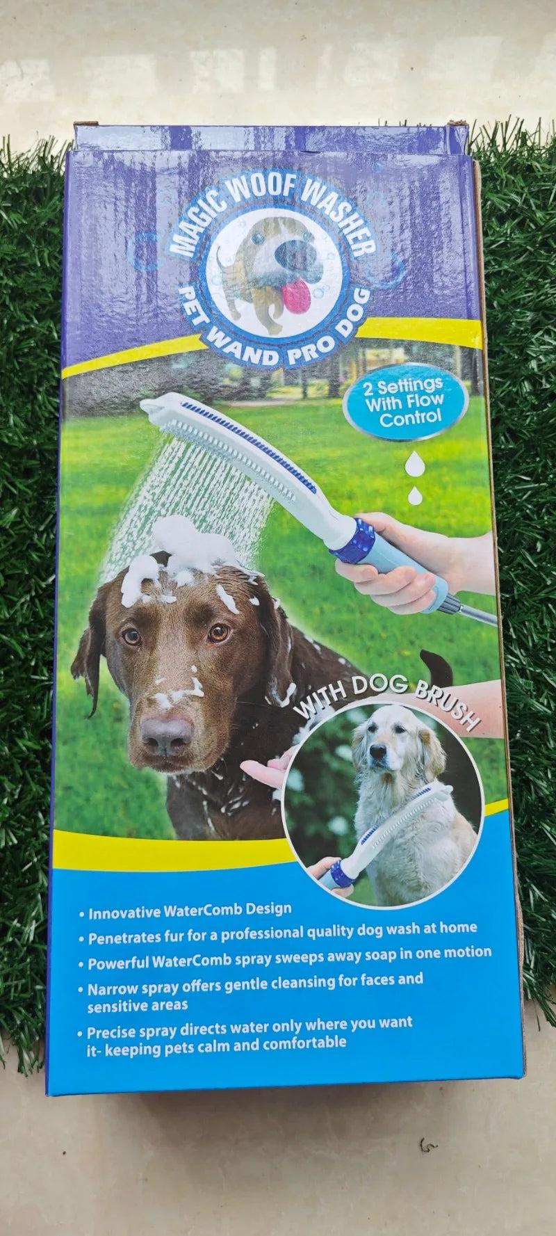 Pet Shower Head Bath Brush – Massage & Cleaning Comb