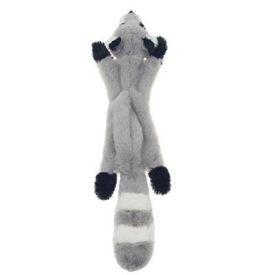 Skinny No Stuffing Squeaky Plush Dog Chew Toys Cute Simulated Animal Shape Dog Chewing Toy Durable Pet Puppy Toy with Squeakers