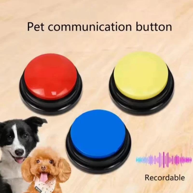 Dog Communication Buttons Voice Recording Button for Pet Training Buzzer 30 Second Record Playback Funny Gift for Talking