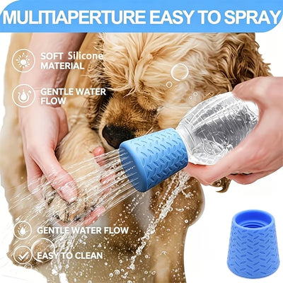 Silicone Pet Shower Head: Portable Dog Bathing and Outdoor Drinking Water Nozzle, Multi-Functional Shower Head