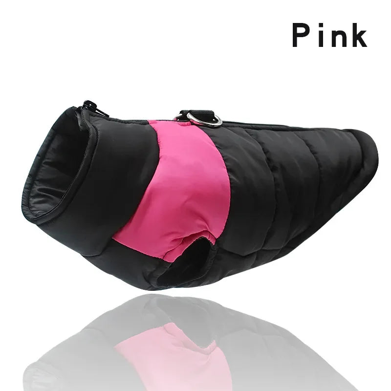New Waterproof Big Dog Vest Jacket Winter Warm Pet Dog Clothes For Small Large Dogs Puppy Pug Coat Dogs Pets Clothing 4XL 5XL