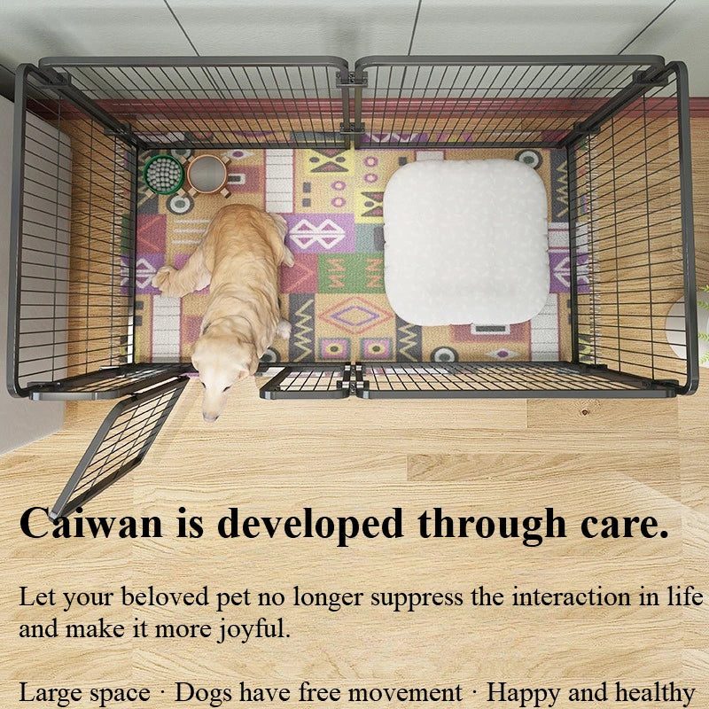 Cat Dog Cages Household Indoor Pet Enclosures Small to Large Dog Enclosures for Free Combination Training and Toilet Isolation PawPrint Treasures