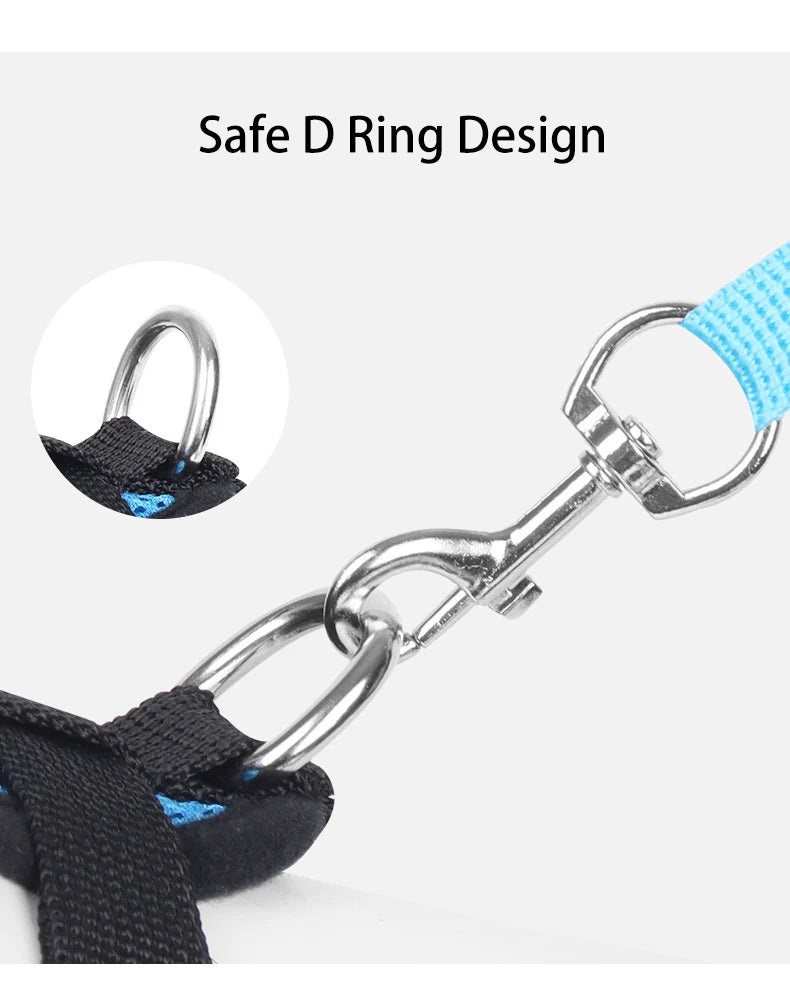 Small Dog Harness and Leash Set Summer Puppy Breathable Mesh Reflective Cat No Pull  Dog Reflective  Adjustable Pet Vest Style