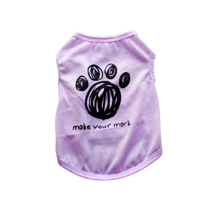 Security Clothing for Dogs Summer Pet Clothes Vest for Small Dogs Chihuahua Yorkshire Puppy Cats Low Price Pets T-shirt Costume PawPrint Treasures