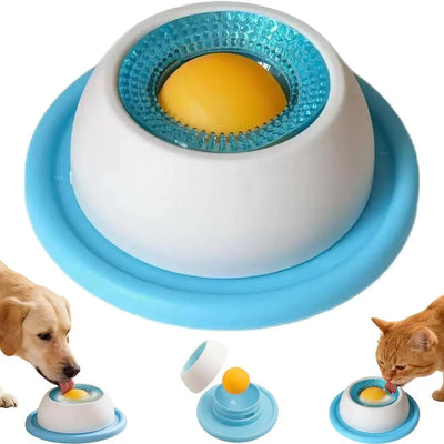 Liquid Slow Dog Bowls Anti-slip Ball-shaped Bone Soup Dog Licking Bowl Licking Bowl for Healthy Eating Non-Slip and Anti-Chokin