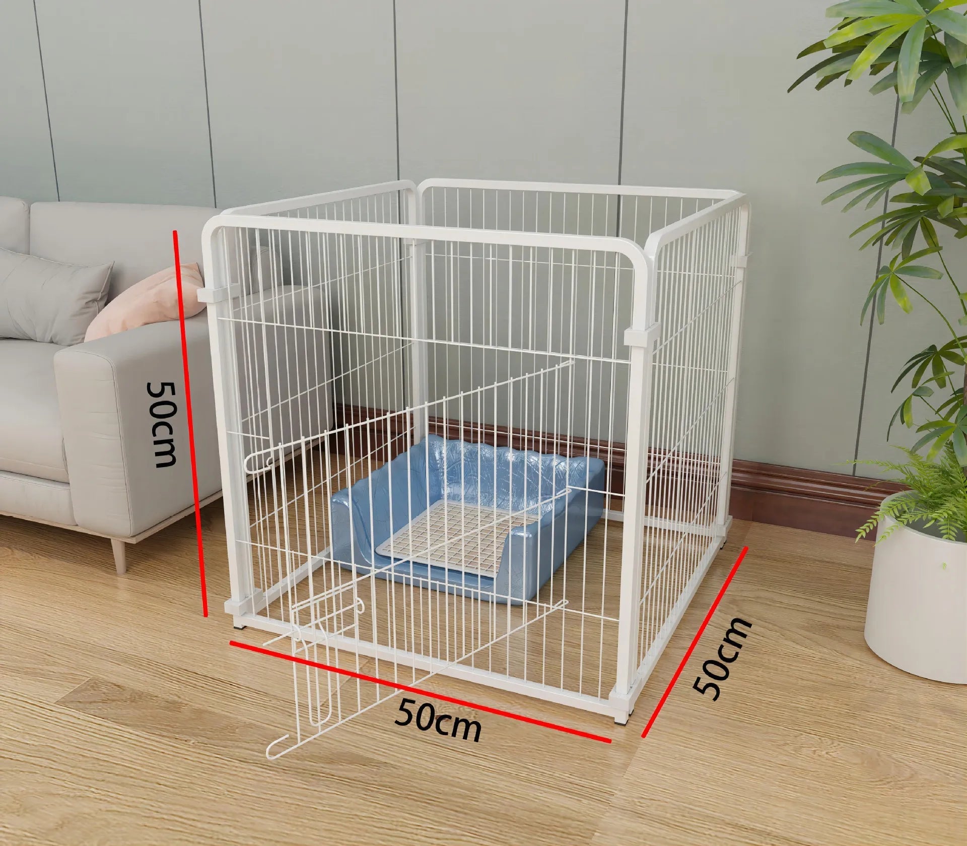 Cat Dog Cages Household Indoor Pet Enclosures Small to Large Dog Enclosures for Free Combination Training and Toilet Isolation PawPrint Treasures